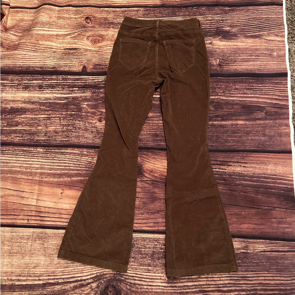 Women’s Hollister corduroy Brown Flare Pants Size 5R 27 x 32 - Picture 3 of 3
